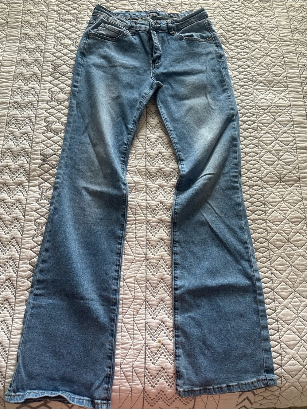 Angel Kiss Light Blue Flared Jeans